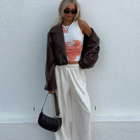 Louis Linen Blend Pants Off White