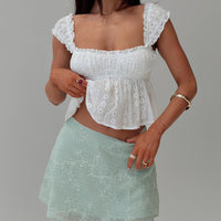 All My Friends Mini Skirt Green
