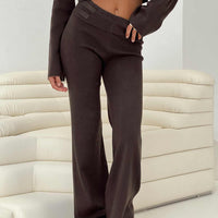 Try Me Knit Pants Chocolate