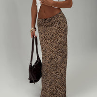 Saffrone Maxi Skirt Leopard
