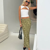 Piazia Maxi Skirt Green
