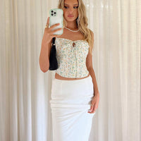 Jodie Maxi Skirt White