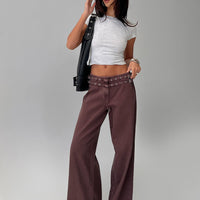 Baccarat Belted Pant Chocolate