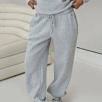 Dream Fleece Ankle Cuff Sweatpants Grey Marle