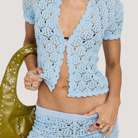 Sun Still Shines Crochet Set Blue