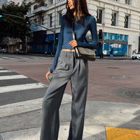Archer Pants Pinstripe Grey