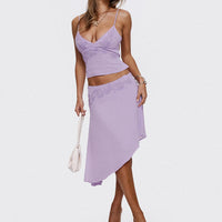 Pappilion Asymmetrical Skirt Lilac