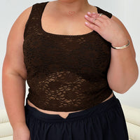 Bennington Lace Top Brown