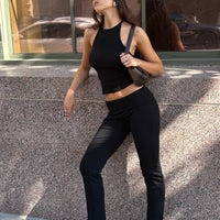 Truth Be Told Straight Leg Pant Black