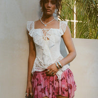 Perezie Mini Skirt Pink