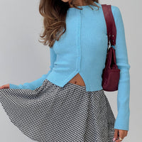 Sohogirl Flowy Mini Skirt Black / White Gingham