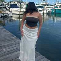 Jodie Maxi Skirt White