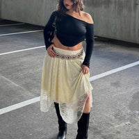 Enslee Midi Skirt Cream