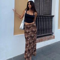 Emily Maxi Skirt Leopard Print