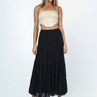 Miriah Maxi Skirt Black