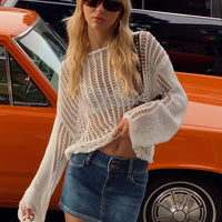 Faya Low Rise Denim Mini Skirt Dark Blue