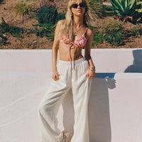 Louis Linen Blend Pants Off White