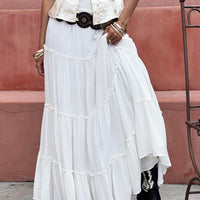 Miriah Maxi Skirt White Petite