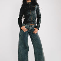 Ziggie Low Rise Baggy Jeans Antique Wash
