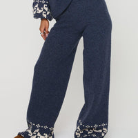 Alpine Knit Pants Navy / Cream