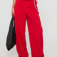 Sweet As Sugar Bow Pants Red / Pink