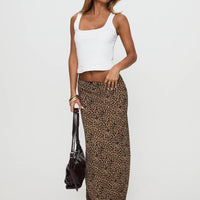 Saffrone Maxi Skirt Leopard