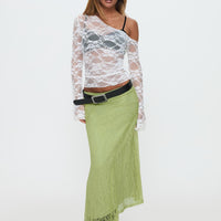 Dreamcatcher Lace Maxi Skirt Green