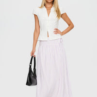 Antheia Maxi Skirt White Multi