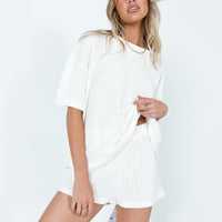 Cammie Knit Set White