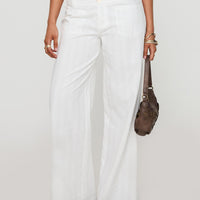 Vendi Low Rise Pant White Petite
