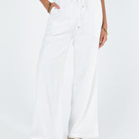 Ogilvie Linen Blend Pants White