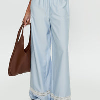 Summer Too Hot Pant Blue Stripe