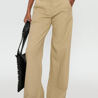 Latitude High Rise Wide Leg Pants Beige