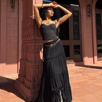 Miriah Maxi Skirt Black
