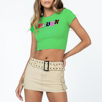 Iconic Cargo Mini Skirt Beige