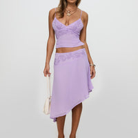 Pappilion Asymmetrical Skirt Lilac