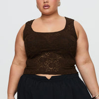 Bennington Lace Top Brown