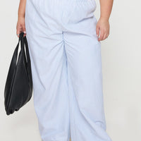 Beach House Pants Blue Stripe Curve