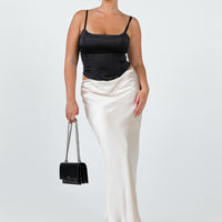 Haley Maxi Skirt Champagne