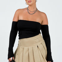 Cartwright Mini Skirt Beige