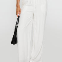 Parklea Linen Blend Pants White