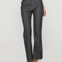 Isabeau Pant Grey Pinstripe