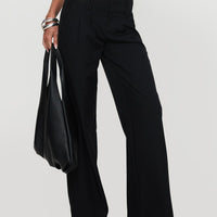 Two Lovers Low Rise Pants Black Petite