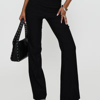 Eyes On You Flare Pants Black