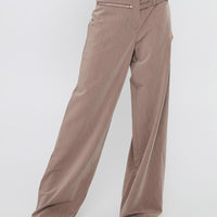 Rinah Belted Pants Brown