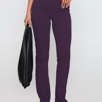 Truth Be Told Straight Leg Pant Purple