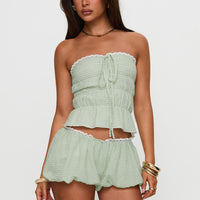 Short And Sweet Shorts Green Check