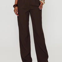 Ambient Wide Leg Pant Chocolate