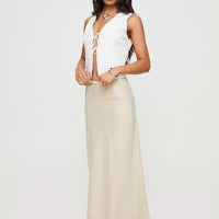 All In Maxi Skirt Beige