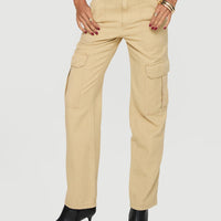 Nickei Utility Cargo Pants Beige